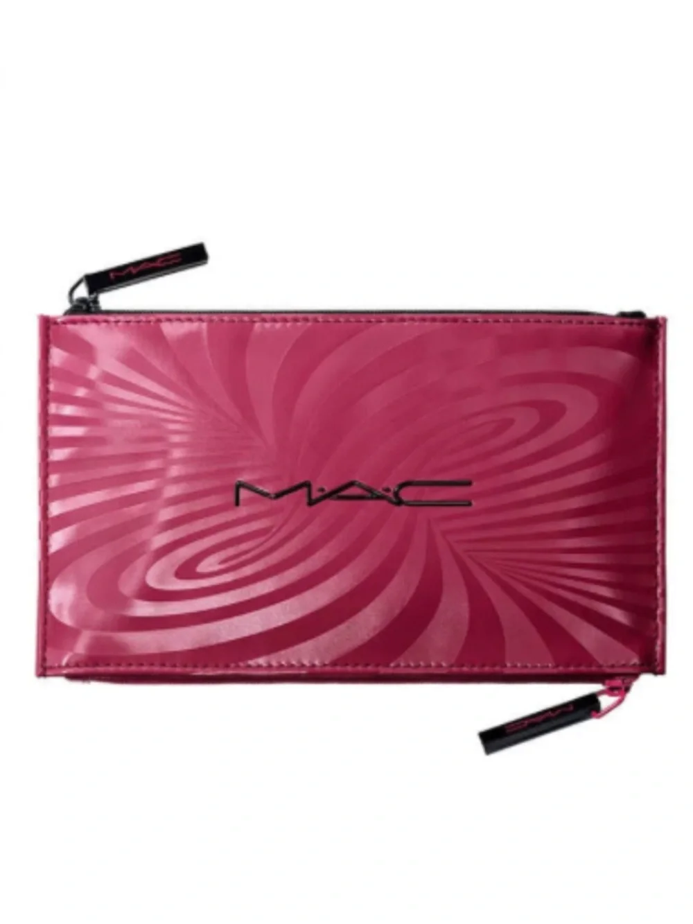 MAC Cosmetics Magenta Pink Swirl Print Cosmetic Bag